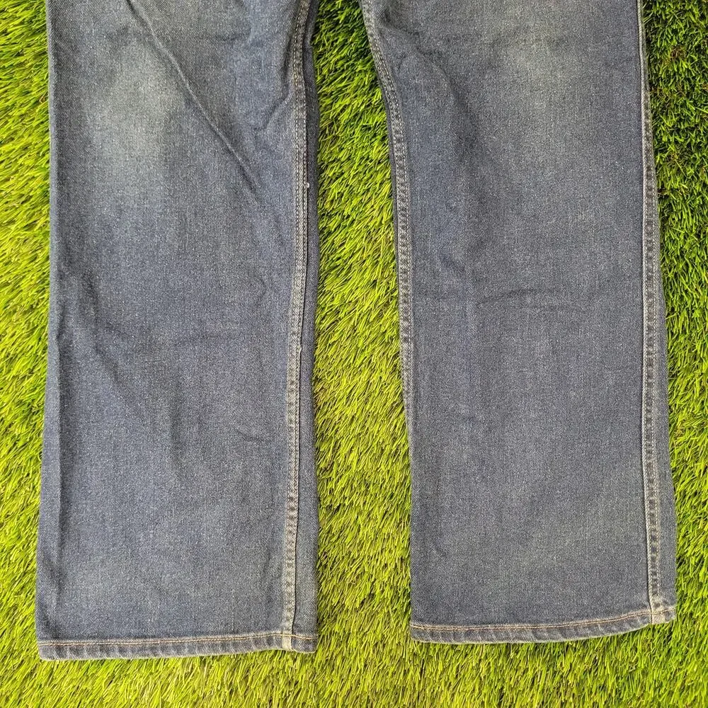Vintage LEVIS With-A-Skosh Jeans 38x30 Dark-Wash Whiskered